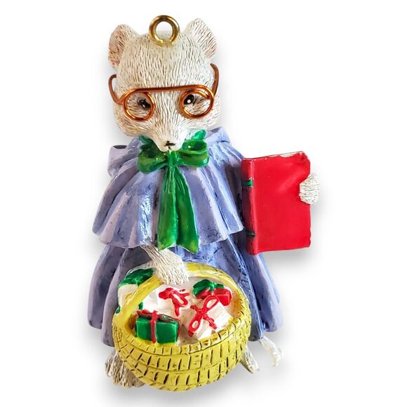 Vintage 1994 House of Lloyd Jennifer A Mouse Teacher Christmas Ornament 2" - Picture 1 of 7